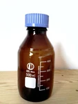 Beyondsupply-lab Glass Amber Culture Media Bottle W Cap 3.4 Ounces. Fixed Price $22.99.