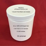 Case Of 100 - 20 Oz White Plastic Alpha Hdpe Jars With Smooth Lids. Fixed Price $99.00.
