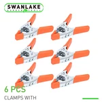 6PCS 6" Inch Heavy Duty Metal Spring Clamps Tips Tool Clip 2.5" Jaw Opening. Fixed Price $12.55.