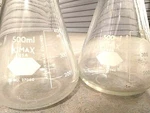 Kimble Kimax 27060-500 Ml Heavy Wall Filtering Flask W/sidearm (lot Of 2). Fixed Price $34.50.