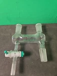 Chemglass Process Reactor Distilling Adapter Double 24/40 Joints, 1/2" Swagelock. Fixed Price $135.00.