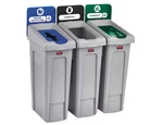 Rubbermaid 69G Slim Jim 3-STREAM Recycling Station Kit (2007918). Fixed Price $223.99.