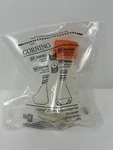Corning 250ML Erlenmeyer Flask W/ Vented Cap #431407 Polycarbonate Lot Of 8. Fixed Price $34.99.