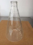 Pyrex 500 Ml Lab Glass Graduated Flask No 4986 **chipped Around Rim**. Fixed Price $9.99.