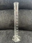 Pyrex Glass 100ML Single Scale Tc Graduated Cylinder Hex Base 3022-100. Fixed Price $32.50.