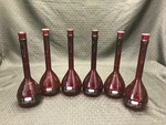(6) Pyrex 250ML Low Actinic Class Red Glass Tc Volumetric Flask 55640-250 B. Fixed Price $132.99.