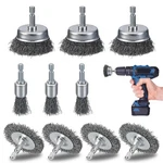 Mikilikien 10 Pcs Drill Wire Brushes Coarse Carbon Steel Crimping Silver. Fixed Price $20.44.