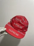 Supreme 3M Reflective Repeat Camp Cap Red One Size. Fixed Price $88.00.