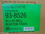 Box Of Abbott Reaction Trays 40 60 Well 7803-18 93-8526. Fixed Price $9.99.