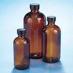 Kimble Chase 5123233C-25 Boston Round Glass Bottle, Amber, PK12. Fixed Price $59.89.