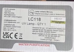 Elga LC118 Uv Lamp. Fixed Price $216.38.