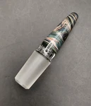 Multicolor Swirl 14MM Glass Male Ground Joint Stopper Cap. Fixed Price $16.00.