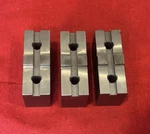 Set Of 3 - Ajax 8" Lathe Chuck Jaws CAS8 Tongue & Groove Tool Blocks. Fixed Price $49.99.