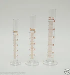 Set Graduated Measuring 10ML 25ML 50ML Lab Borosilicate Glass. Fixed Price $19.88.