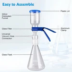 1000ML Lab Suction Filtering Kit Vacuum Filtration Distillation Apparatus Glass. Fixed Price $55.99.
