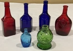 Very Nice Colorful Lot - 6 Wheaton Bottles. Fixed Price $29.00.