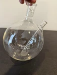 Pyrex 2000ML Round Bottom W/ Thermometer Well 24/40 Socket. Fixed Price $120.00.