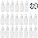 Acenix 50 Pcs High Quality 5ML White Plastic Empty Squeezable Dropper Bottles. Fixed Price $15.95.