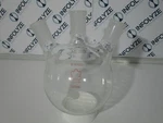 Kontes 3 Neck Round Bottom 1000ML Angled Side 24/40, Center. Fixed Price $50.00.