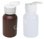 Menda Lasting Touch Round Plastic Dispenser Bottle Pump 8 Oz Blank Brown / White. Fixed Price $11.99.