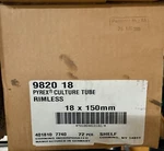 Pyrex Culture Tube Rimless 18 150 Mm (31 Pcs) Corning 9820 - Open Box. Fixed Price $20.00.