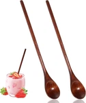 2 Pcs Wooden Spoons For Honey, Long Handle Mixing 7.8 Inch. Fixed Price $6.49.