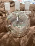 Chemglass Flasks, Heavy Wall, Round Bottom, 3-NECKS, Jacketed. Fixed Price $500.00.