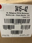 Thermo Nalgene 5L Petg Biotainer Square Bottle W/48MM Screw Cap 3415-42 6/CASE. Fixed Price $75.00.