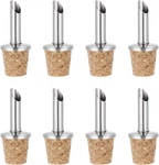 Uxcell 8PCS Stainless Steel Bottle Pourers, Olive Oil Cork Dispenser.... Fixed Price $13.32.