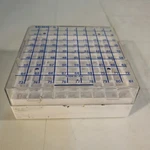 Nalgene 5026-0909 Cryobox 81-PLACE Cryogenic Vial Storage 1.2 & 2.0ML Clear. Fixed Price $10.60.