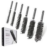 6PCS 304 Stainless Steel Bore Brush Copper Pipe Cleaner, Twisted Wire Drill B.... Fixed Price $40.51.