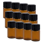 2ML Mini Amber Glass Bottles With Orifice Reducer And Cap For Essential. Fixed Price $10.44.