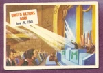 1954 Topps Scoop #21 United Nations Born Set Break Vg-ex No Creases. Fixed Price $6.99.
