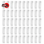50 Pieces Ml Plastic Vials With Screw Caps Lab Sample Lids Plast.... Fixed Price $13.78.