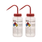 Eisco 2 Pack Acetone Wash Bottles 500ML With Color-coded Chemical & Safety Lab. Fixed Price $29.78.