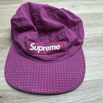 Supreme Camp Cap Raspberry Cordura Ripstop 3M Reflective Usa Hat. Fixed Price $67.99.
