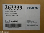 Nunc 263339 96 Microwell Plate Lids Nonsterile 127L X 85WMM 100/CASE. Fixed Price $89.99.
