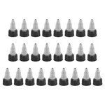 25PACK Twist Bottle Caps 18/410 Squeeze Replacement Black. Fixed Price $13.60.
