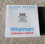 Lot Of 10 Boxes Whatman Filter Papers 142MM Hardened Ashless 1540-142 Sealed. Fixed Price $569.05.