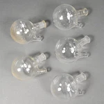 Lot (5) Kimax 250 Ml Round Bottom Flask 2-NECK 19/22 25323. Fixed Price $24.00.