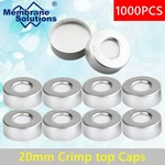 1000- 20MM Aluminium Crimp Cap With Hole For 6ML/10ML/20ML Top Vials. Fixed Price $159.99.