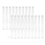 Clear Plastic Storage Tubes 6IN Round Flat Cap Containers For Beads 20-PACK. Fixed Price $21.07.