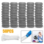 50PCS Washing Machine Lint Drain Filter Screen Traps Snare Steel Wire Mesh Ties. Fixed Price $19.64.