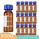 3000 Pcs 9-425 Caps 2ML Amber Autosampler Vials Glass Bottles Agilent Thermo Ctc. Fixed Price $19.99.