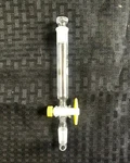 Kontes 10ML Glass Addition Funnel Column 1-A Ptfe Stopcock, 14/20, 298780-0010. Fixed Price $48.99.