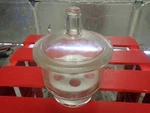 Pyrex Corning Glass Vacuum Desiccator 6 Id With Perforated Plate. Fixed Price $80.00.
