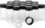 Kesell 20-PACK Glass Vials With Caps Small For Essential Oil, Clear. Fixed Price $22.85.