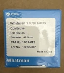 Whatman Qualitative Circles Filter Paper 42.5 Mm Diameter 1001-042. Fixed Price $12.50.
