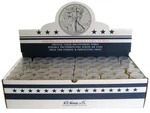 Round American Silver EAGLE(40.6MM) Crystal Clear Polystyrene Coin Tubes-box 100. Fixed Price $70.95.