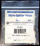 Upchurch Scientific Micro-splitter Valve Assy 10-32 (P-451). Fixed Price $55.00.
